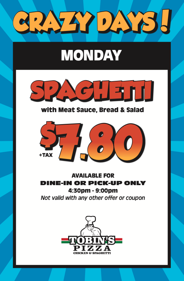 Monday Spaghetti Deal 